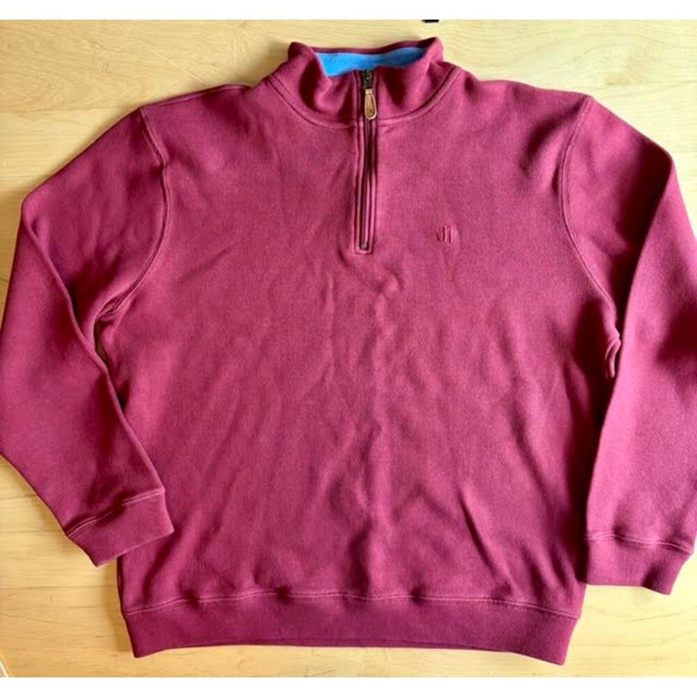 Joseph Turner Men's Half Zip Jersey Sweatshirt Size XL Cotton